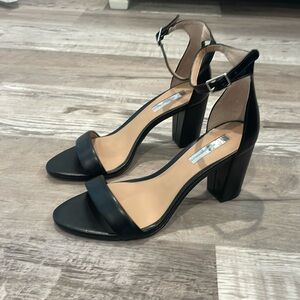 Black open toe heels. Size 7.5